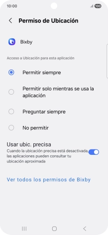 Pulsa el ajuste deseado. Pulsa el ajuste deseado.