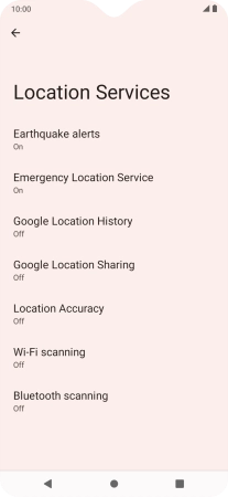 Press Location Accuracy. Press Location Accuracy.