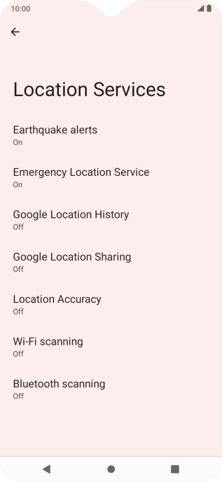 Press Location Accuracy. Press Location Accuracy.