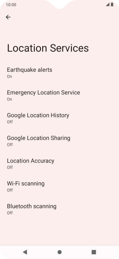 Press Location Accuracy. Press Location Accuracy.