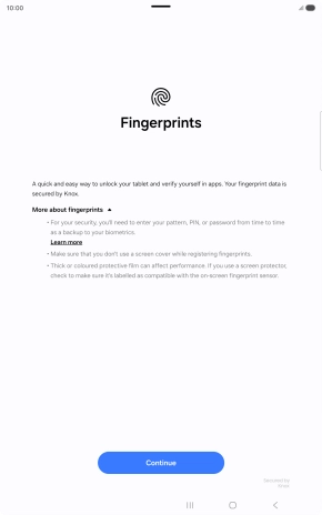 Press Continue. Press Continue.