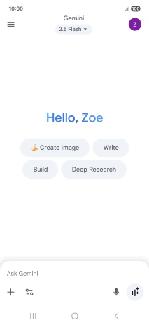 Press the profile icon. Press the profile icon.