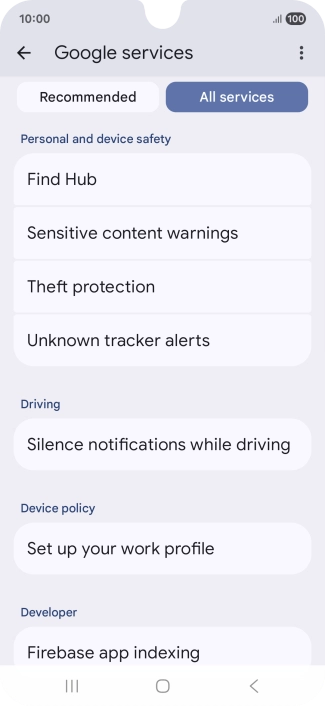 Press Find Hub. Press Find Hub.