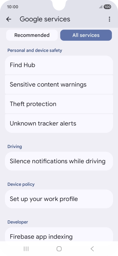 Press Find Hub. Press Find Hub.