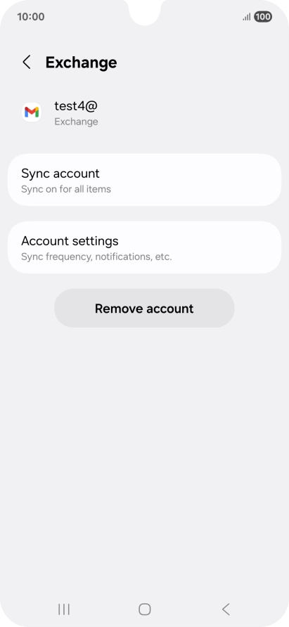Press Remove account. Press Remove account.
