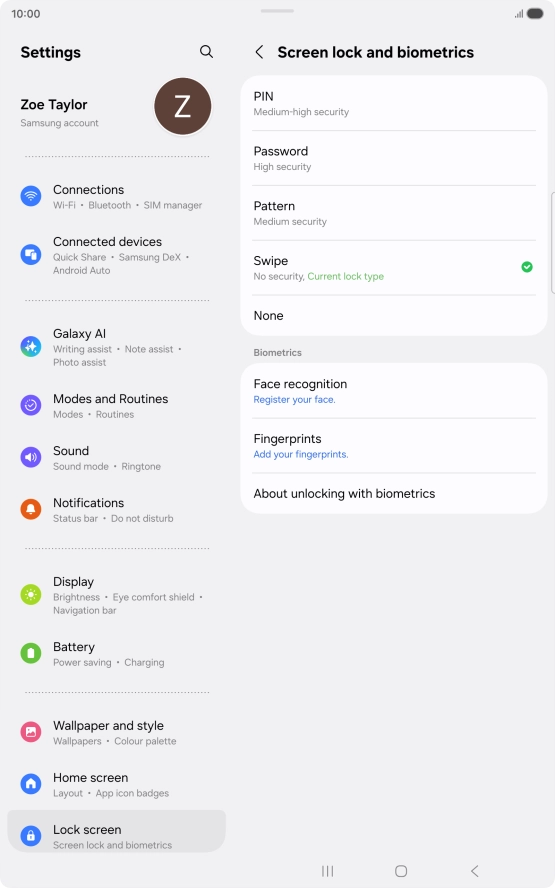Press Fingerprints. Press Fingerprints.