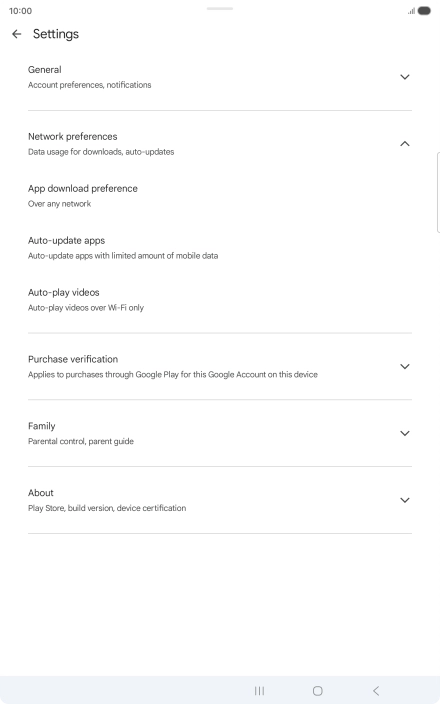 Press Auto-update apps. Press Auto-update apps.
