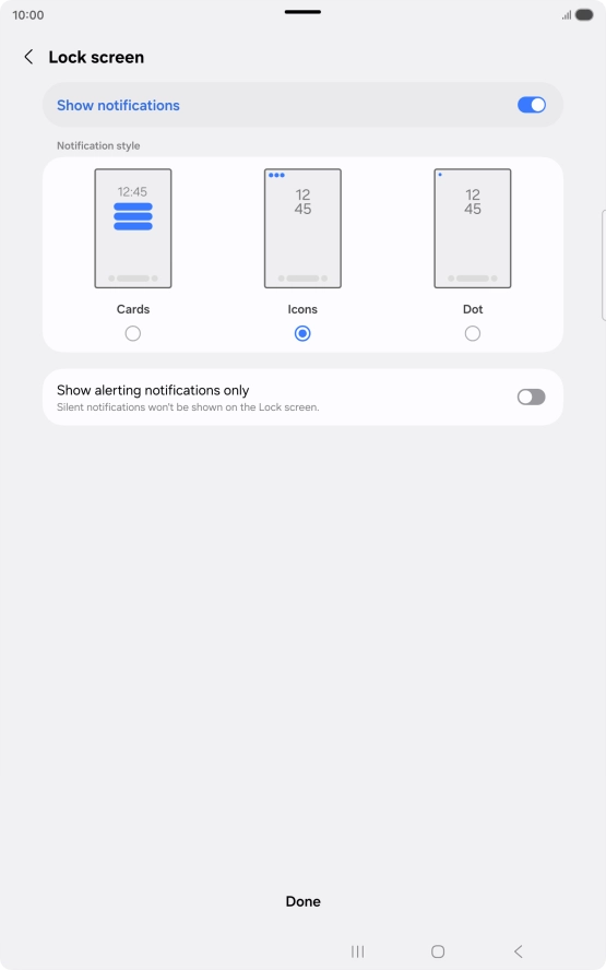 Press Done. Press Done.
