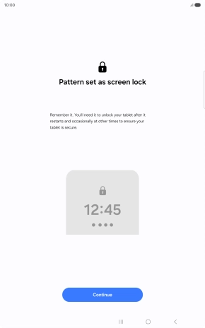 Press Continue. Press Continue.