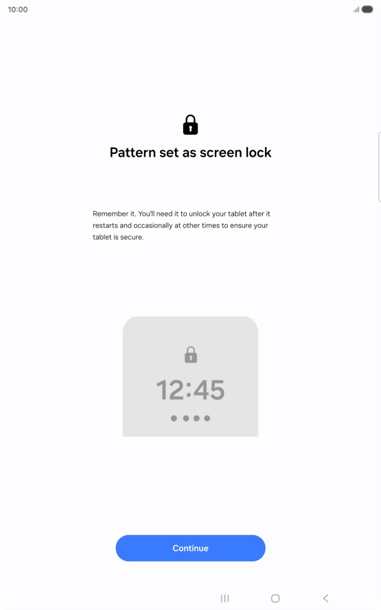 Press Continue. Press Continue.