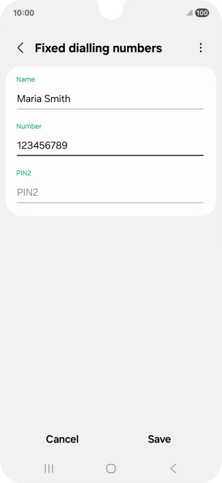 Press PIN2 and key in your PIN2. The default PIN2 is 1111. Press PIN2 and key in your PIN2. The default PIN2 is 1111.