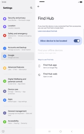 Press the Home key to return to the home screen. Press the Home key to return to the home screen.