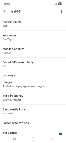 Press Account name and key in the required name. Press Account name and key in the required name.