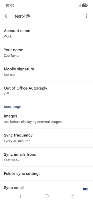 Press Account name and key in the required name. Press Account name and key in the required name.