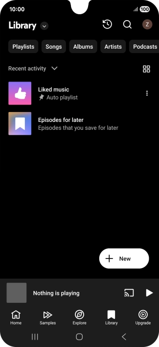 Press the drop down list. Press the drop down list.
