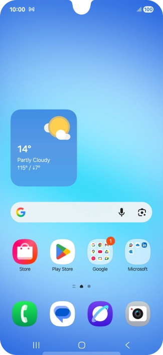 The email message icon shows that you've received a new email message. The email message icon shows that you've received a new email message.