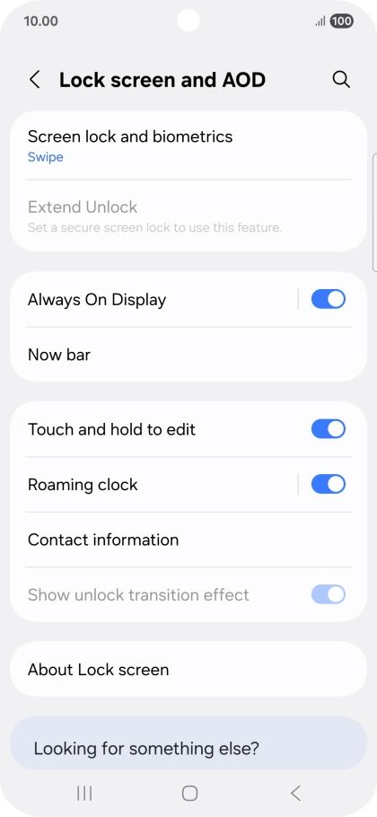 Press Screen lock and biometrics. Press Screen lock and biometrics.