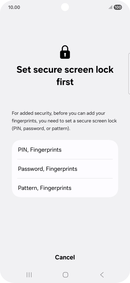 Press the required phone lock code and follow the instructions on the screen to create an additional phone lock code. Press the required phone lock code and follow the instructions on the screen to create an additional phone lock code.