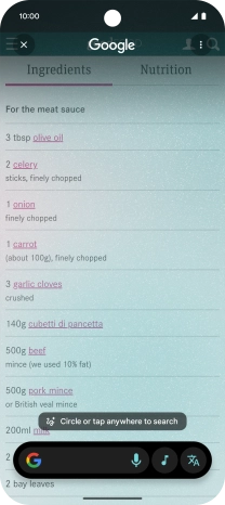 Press the translate icon. Press the translate icon.