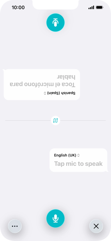 Press the end icon to end two-way view. Press the end icon to end two-way view.