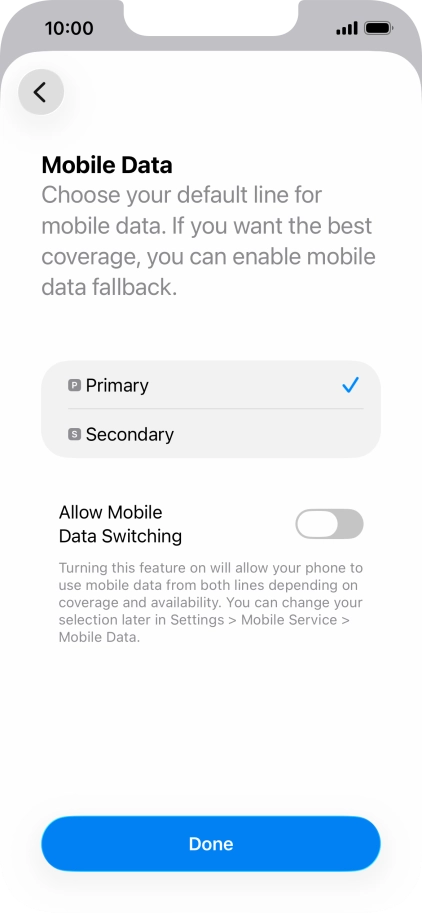 Press the indicator next to Press the indicator next to