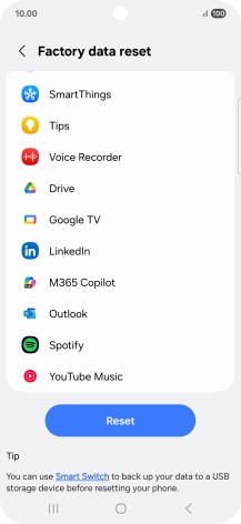 Press Reset. Press Reset.