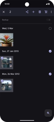 Press the share icon. Press the share icon.
