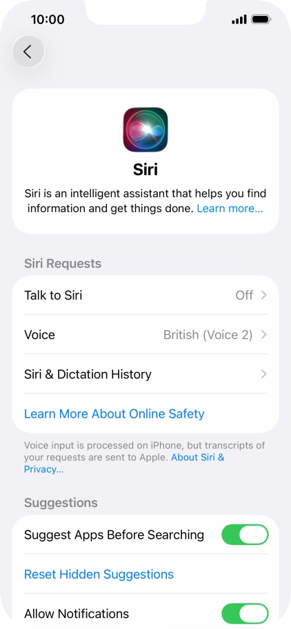 Press Talk to Siri. Press Talk to Siri.