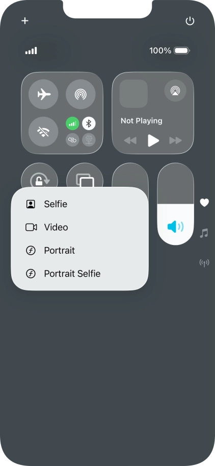 Press and hold the required function to see more actions. Press and hold the required function to see more actions.