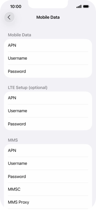 Press APN and key in wap.vodafone.co.uk. Press APN and key in wap.vodafone.co.uk.
