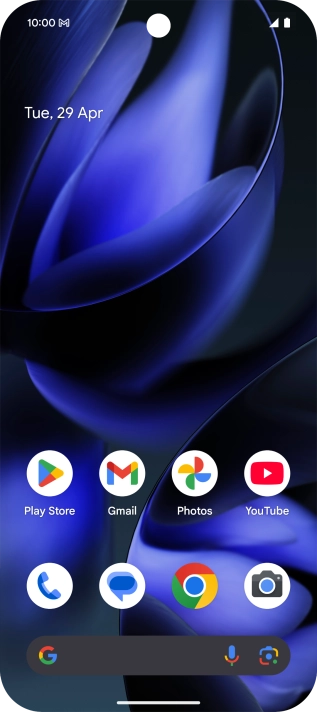 The email message icon shows that you've received a new email message. The email message icon shows that you've received a new email message.