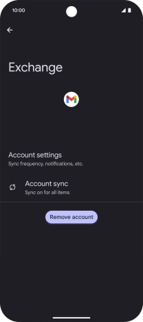 Press Remove account. Press Remove account.