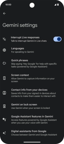 Follow the instructions on the screen to select the required settings. Follow the instructions on the screen to select the required settings.