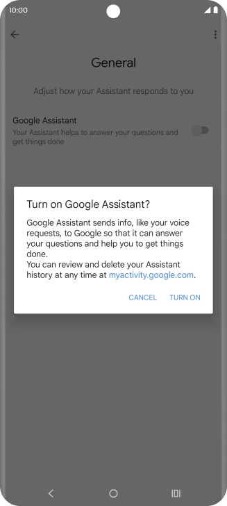 If you turn on the function, press TURN ON. If you turn on the function, press TURN ON.