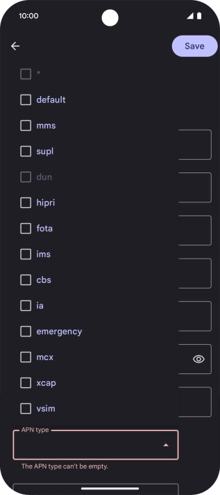 Press default. Press default.