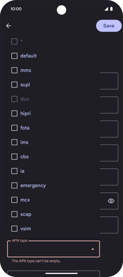Press default. Press default.