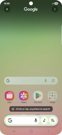 Press the music icon and wait for the search results. Press the music icon and wait for the search results.