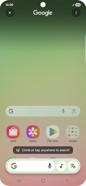 Press the music icon and wait for the search results. Press the music icon and wait for the search results.