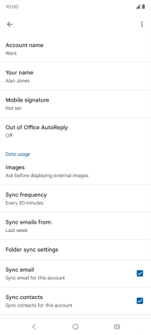 Press Account name and key in the required name. Press Account name and key in the required name.