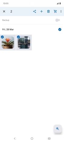 Press the share icon. Press the share icon.