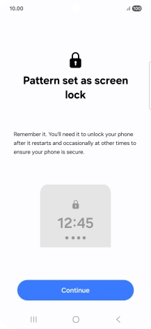 Press Continue. Press Continue.