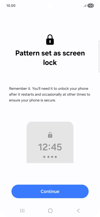 Press Continue. Press Continue.
