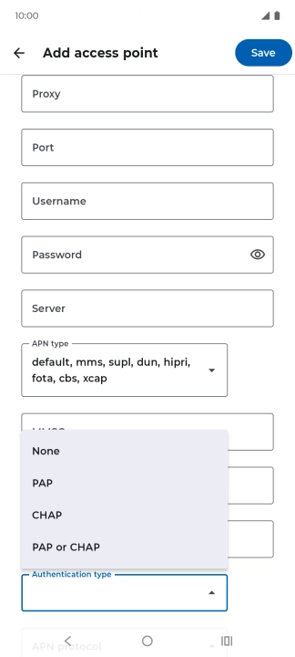 Press PAP. Press PAP.