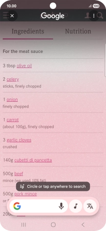 Press the translation icon. Press the translation icon.