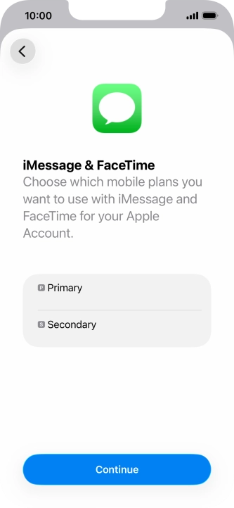 Press the required price plan. Press the required price plan.