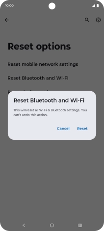 Press Reset. Press Reset.