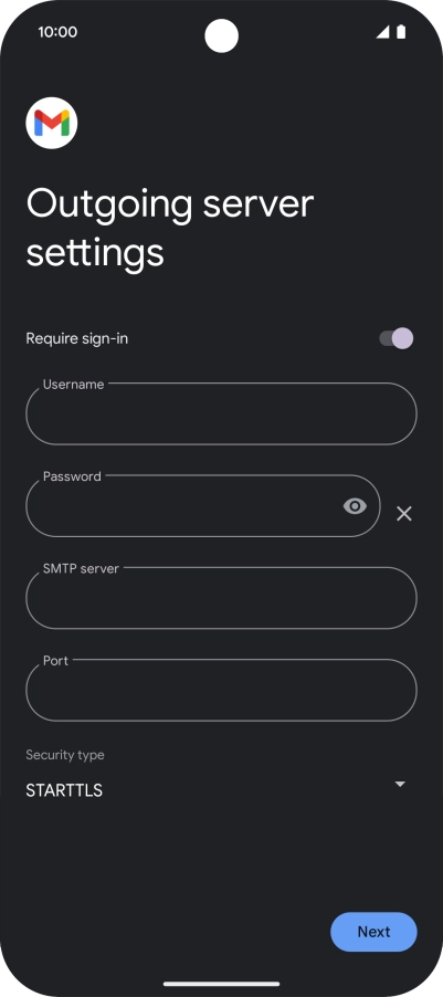 Press the indicator next to Press the indicator next to