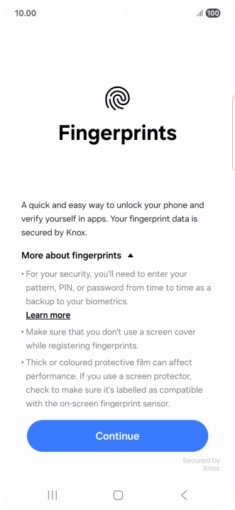 Press Continue. Press Continue.