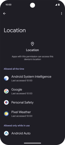 Press the required app. Press the required app.