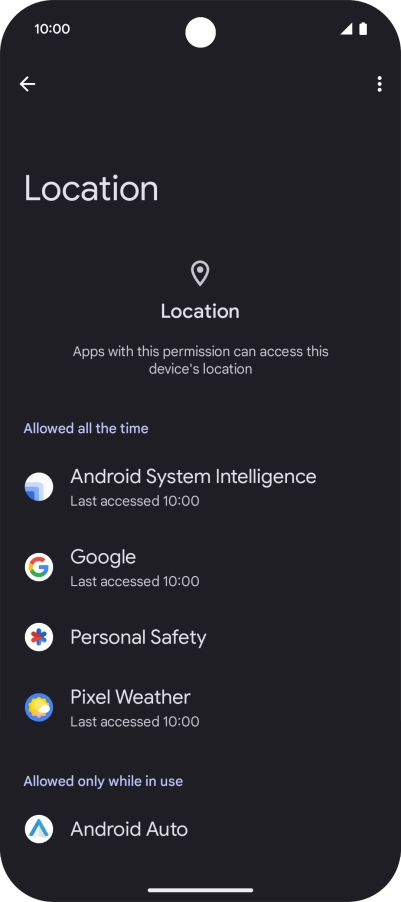 Press the required app. Press the required app.